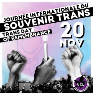 journée internationale du Souvenir Trans - Trans Day of Remembrance (TDoR)